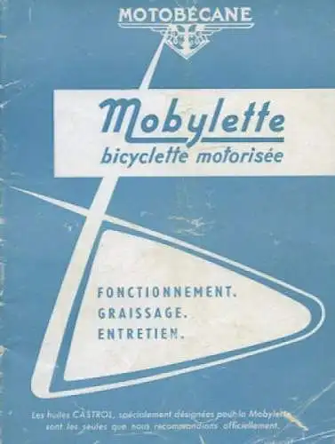 Mobylette Bedienungsanleitung 1961