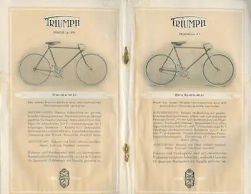 Triumph Fahrrad Programm 1926