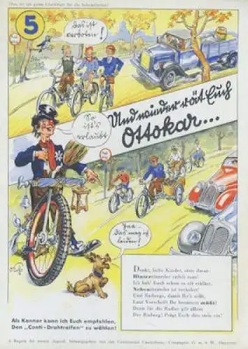 Continental Löschblatt “Ottocar Nr.5” 1930er Jahre