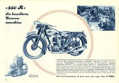 Puch Programm 1937 Reprint