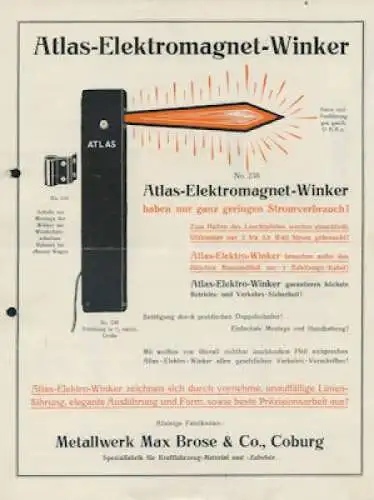 Atlas Winker Prospekt ca. 1930