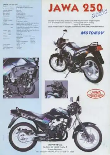 Jawa 250 Typ 593 Prospekt 1990er Jahre