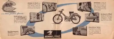 Heinkel Moped Perle Prospekt 1950er Jahre