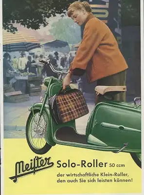 Meister Solo Roller Prospekt ca. 1955