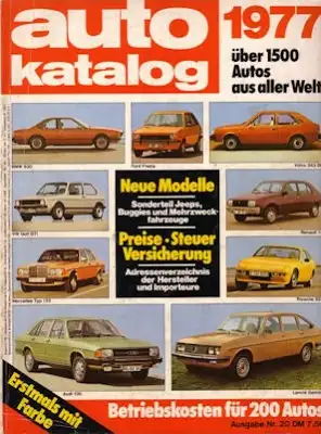 Auto Katalog 1977 Nr.20