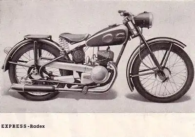 Express Radex 125 Prospekt 1950er Jahre