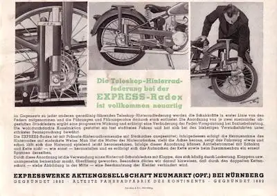 Express Radex 125 Prospekt 1950er Jahre