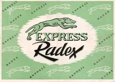 Express Radex 125 Prospekt 1950er Jahre