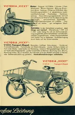 Victoria Vicky I, II und V 122 H Prospekt 7.1953