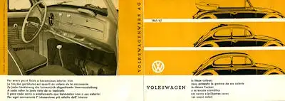 VW Käfer Farben 1961/1962