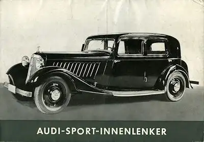 Audi Front Typ 225 Prospekt 1935