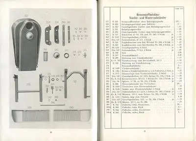 Wanderer K 500 Ersatzteilliste 5.1929