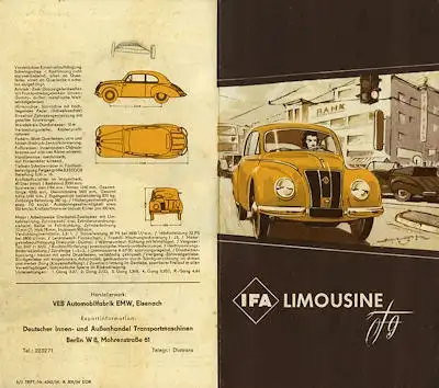 IFA F 9 Prospekt 1950er Jahre