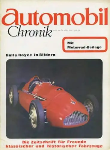 Automobil und Motorrad Chronik 1972 Heft 3