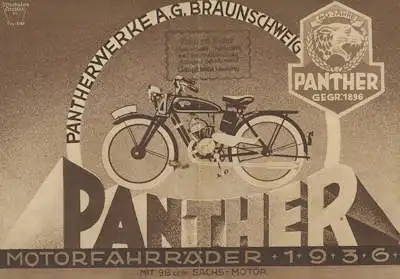 Panther Motor-Fahrräder 1936