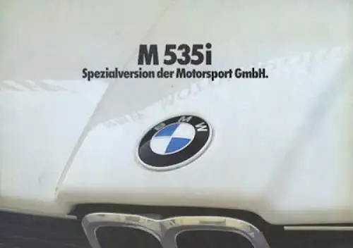 BMW M 535i Prospekt 1981