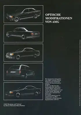 Mercedes-Benz AMG Zubehör Prospekt ca. 1990