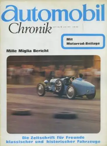 Automobil und Motorrad Chronik 1972 Heft 6