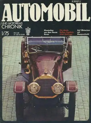 Automobil und Motorrad Chronik 1975 Heft 1