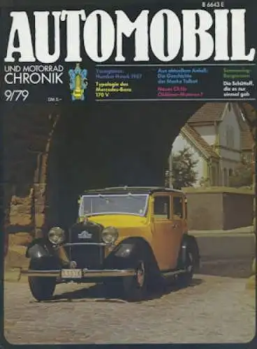 Automobil und Motorrad Chronik 1979 Heft 9