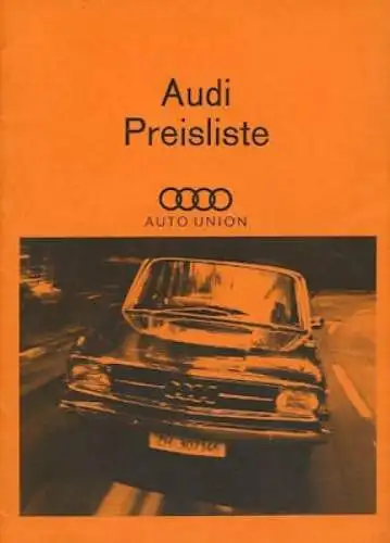 Audi Preisliste 9.1966