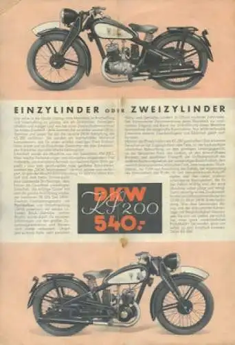 DKW KS 200 Prospekt 1937