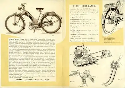 Express Radexi Prospekt 1950er Jahre