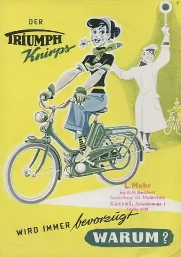 Triumph Knirps Prospekt 10.1953