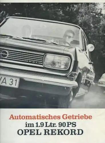 Opel Rekord B Automatik Prospekt 9.1965