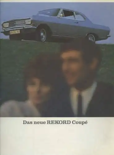 Opel Rekord B Coupe Prospekt 8.1965