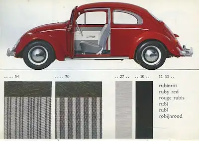 VW 1200 Farben 8.1963