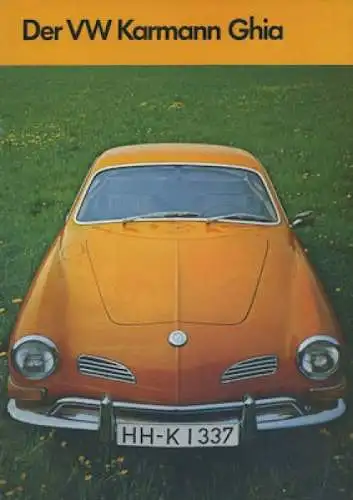 VW Karmann Ghia Prospekt 8.1970