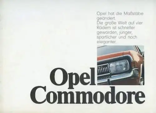 Opel Commodore Prospekt 9.1969