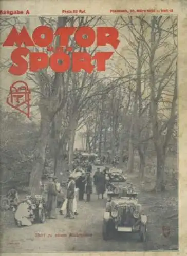 Motor & Sport 1932 Heft 12