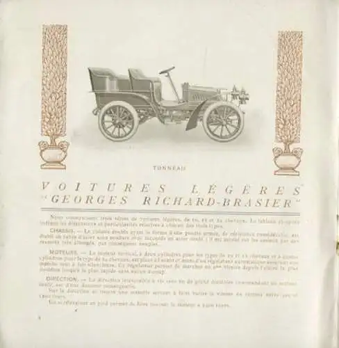 Georges Richard - Brasier / F Automobil Programm 1903