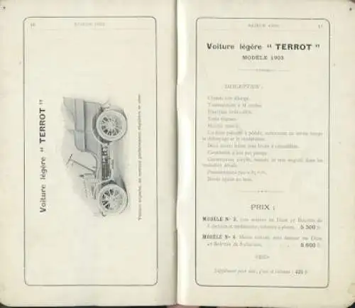 Terrot Programm 1903