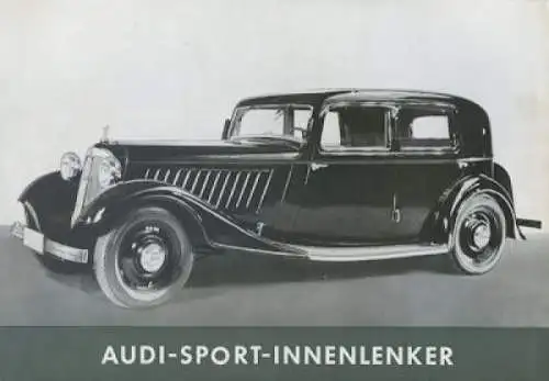 Audi Front Sport Innenlenker Prospekt 1935