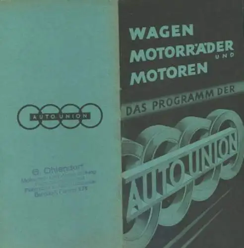 Auto-Union Pkw Programm 2.1937