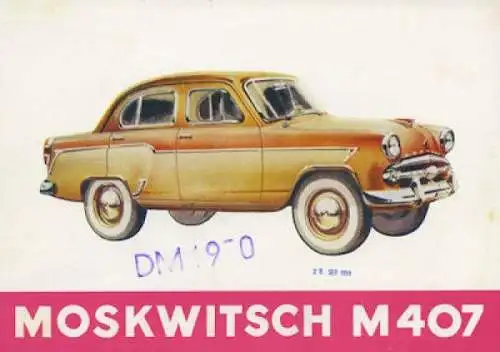 Moskwitsch 407 Prospekt ca. 1960