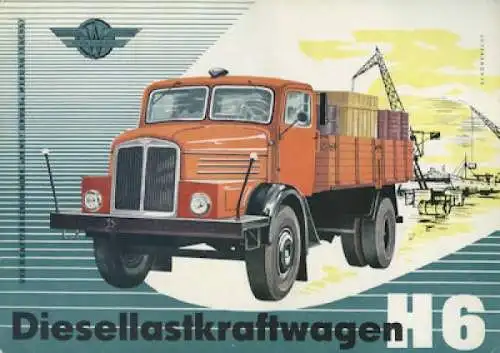 IFA Horch H 6 Lkw Prospekt 1958