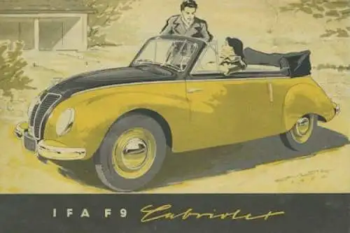 IFA F 9 Cabriolet Prospekt 1955