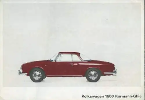 VW Karmann Ghia 1600 Farben 8.1965