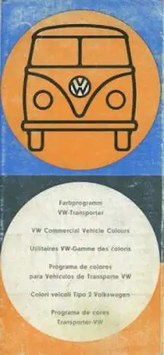 VW T 1 Farben ca. 1962