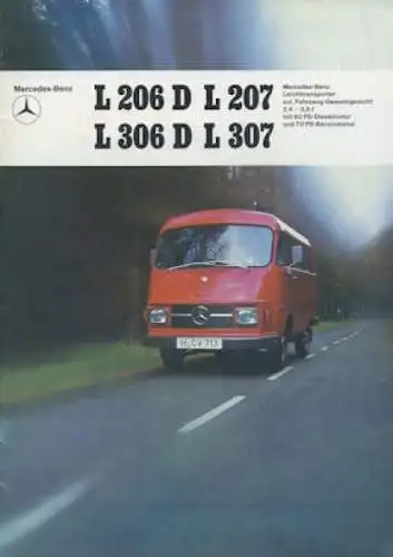 Mercedes-Benz L 206D / 207 / 306D / 307 Prospekt 1.1973