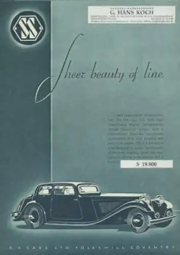 (Jaguar) SS Cars Programm 1935