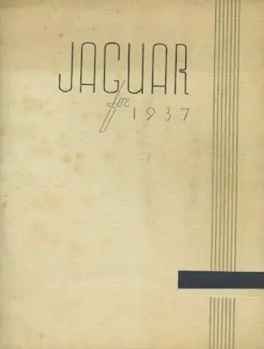 Jaguar Programm 1937