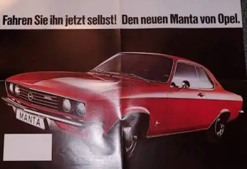 Opel Manta A Prospekt 10.1970