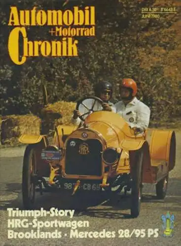 Automobil und Motorrad Chronik 1980 Heft 6