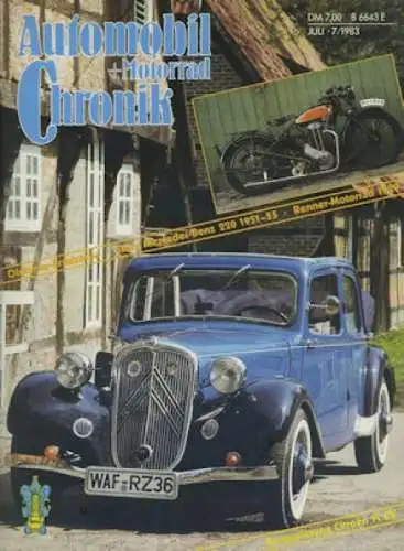 Automobil und Motorrad Chronik 1983 Heft 7