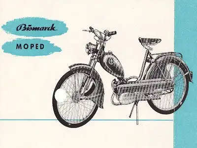 Bismarck Moped Prospekt 1950er Jahre